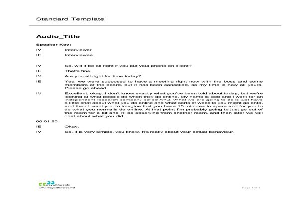Transcription South Africa