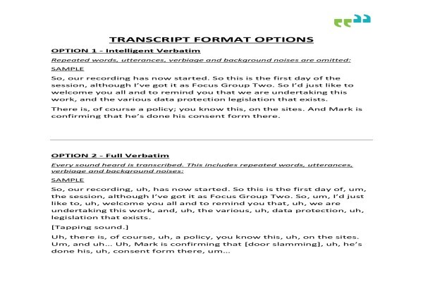 Transcription South Africa