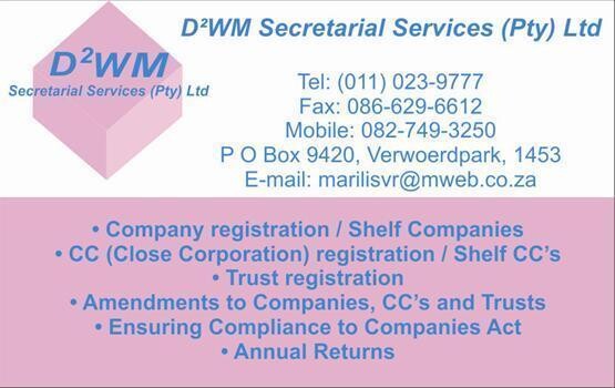 D2Wm Secretarial Services (Pty) Ltd