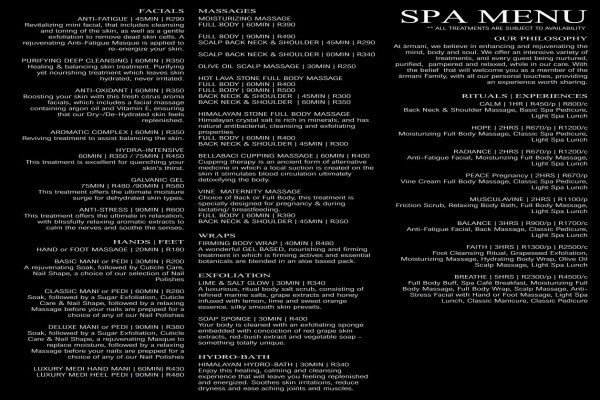 Armani Day Spa Patisserie & Boutique