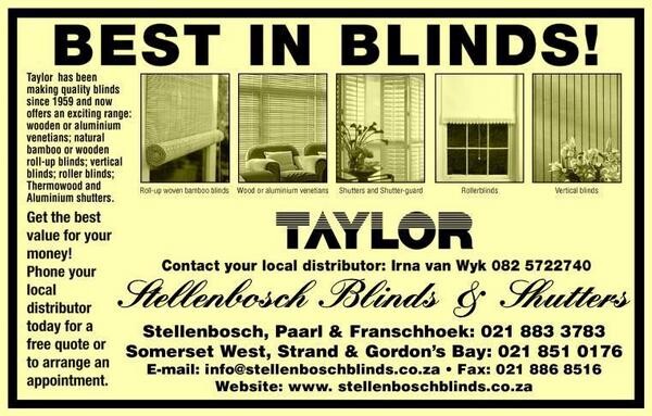Stellenbosch Blindings & Hortjies