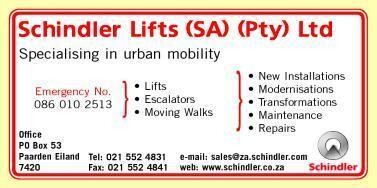 Schindler Lifts (SA) (Pty) Ltd