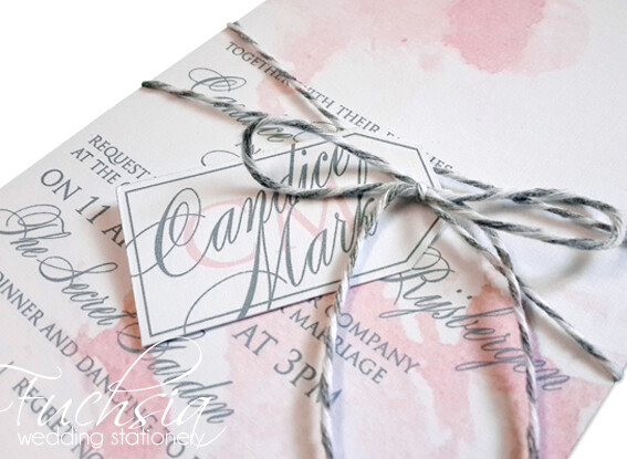 Fuchsia Wedding Stationery Design