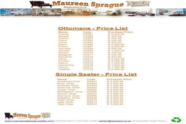 Maureen Sprague Upholstery