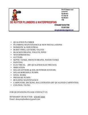 De Ruyter Plumbers