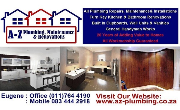 AZ Plumbing, Bathrooms, Kitchens & Renovations