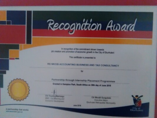 RS NKOSI ACCOUNTING BUSINESS AND TAX CONSULTANCY