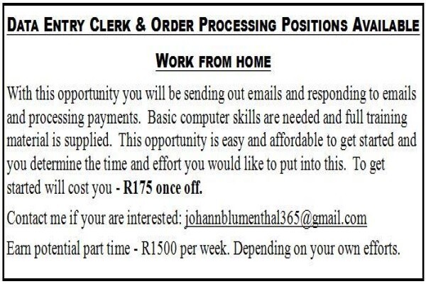 Work from Home South Africa