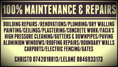 Maintenance And Repairs