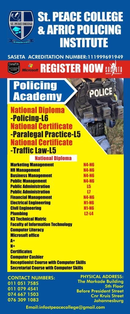 St. Peae College & Afric Policing Institute