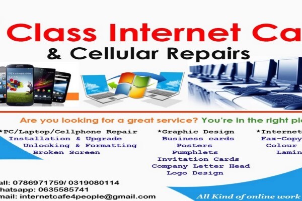 1st Class Internet Cafe $ Cellular Repairs