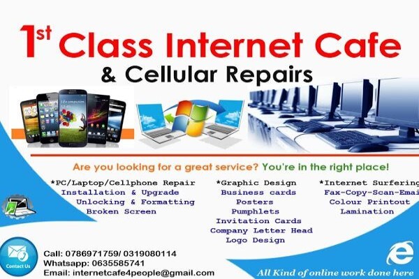 1st Class Internet Cafe $ Cellular Repairs