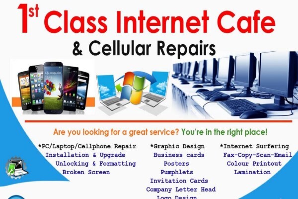 1st Class Internet Cafe $ Cellular Repairs