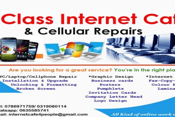 1st Class Internet Cafe $ Cellular Repairs