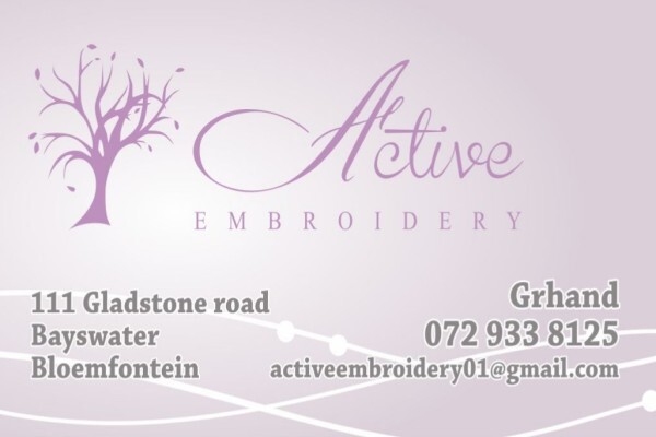 Active embroidery