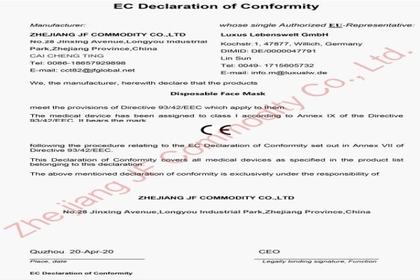 Zhejiang JF Commodity Co.,Ltd
