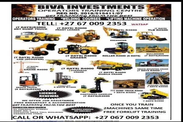 Forklift Operator Training -Lift truck operator training+27670092353 call-watsapp
