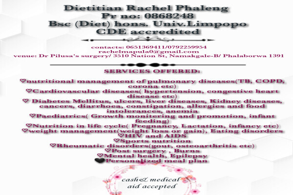 Dietitian Phaleng Rachel