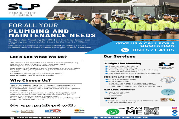 Straight Line Plumbing KZN