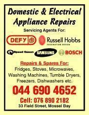 Domestic & Electrical Appliance Repairs