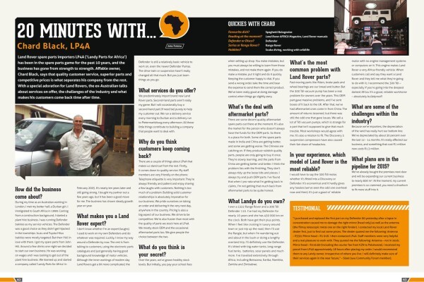 Landy Parts For Africa