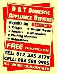 D & T Domestic Appliance Repairs