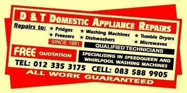 D & T Domestic Appliance Repairs