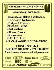 AAA Home Appliances Repairs