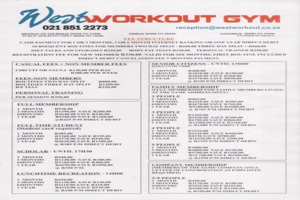 West Workout Gym