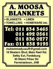 A Moosa Blankets