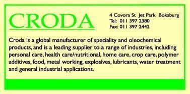 Croda Chemicals (Sa) (Pty) Ltd