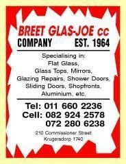 Breet Glas-Joe CC