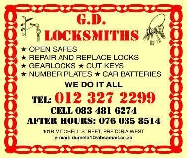 G D Locksmiths CC