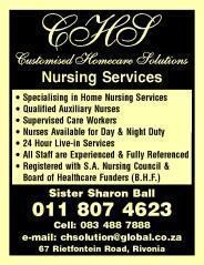 Customised Homecare Solutions CC