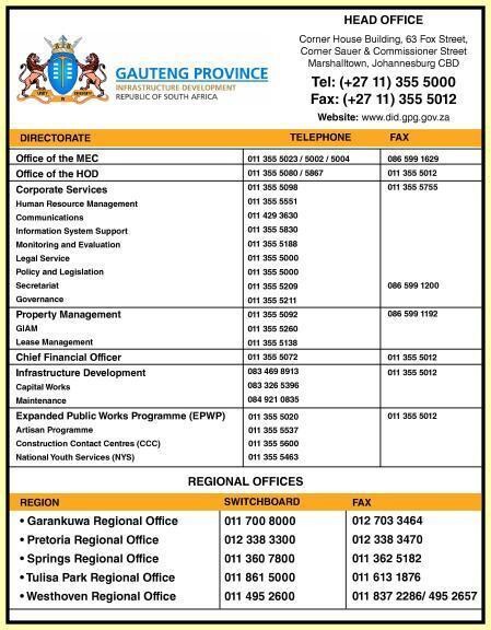 Department of Infrastructure Development
