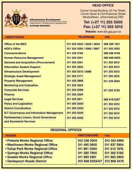 Department of Infrastructure Development