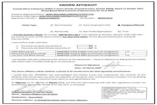 Sean Williams Contracts (Pty) Ltd
