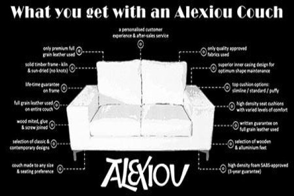 Alexiou Leather Couches (Bellville)