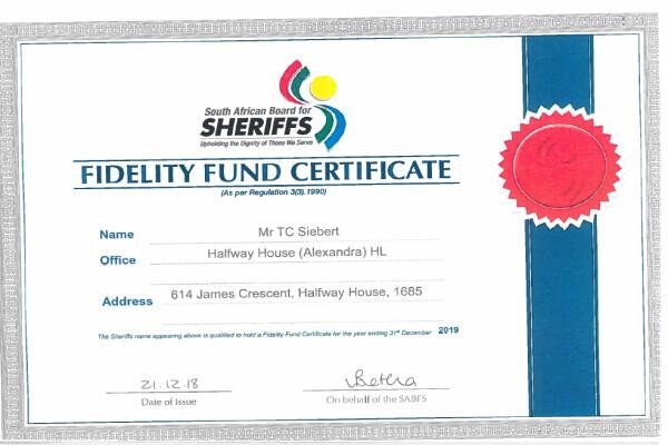 Sheriff Halfway House (Alexandra)