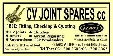 C V Joint Spares CC