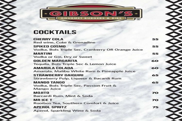 Gibson's Gourmet Burgers & Ribs