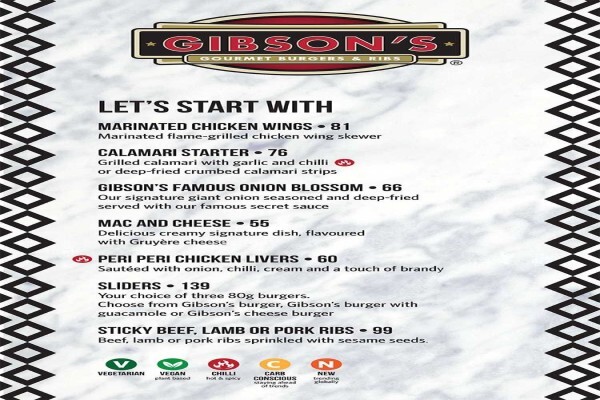 Gibson's Gourmet Burgers & Ribs