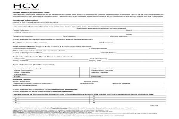 H C V Underwriting Managers