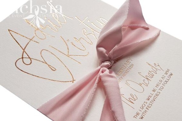 Fuchsia Wedding Stationery Design