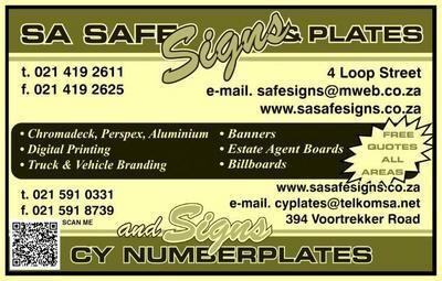 S A Safe Signs & Plates