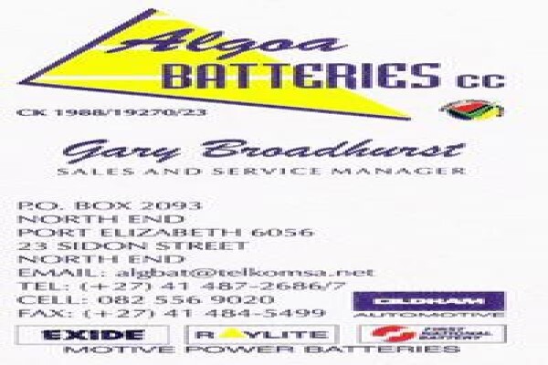 Algoa Batteries CC