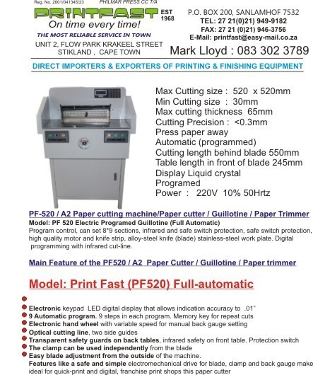 Printfast Printing Equipment