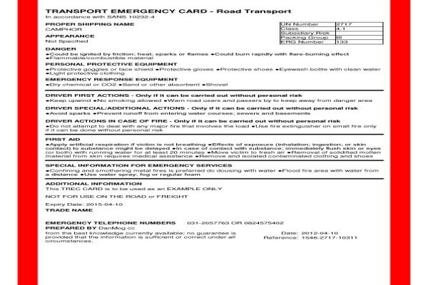 Hazchem Training & Labelling