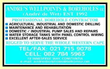 Andre's Wellpoints & Boreholes CC