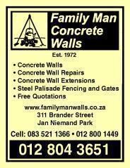 Family Man Concrete Walls